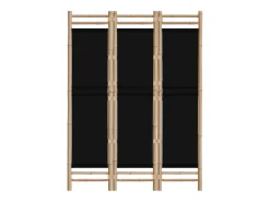 Tabique plegable 3 paneles 120 cm Bambú y Lona