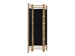Tabique plegable 3 paneles 120 cm Bambú y Lona