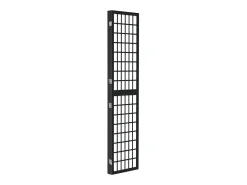 Tabique plegable 3 paneles 120x170 cm Negro