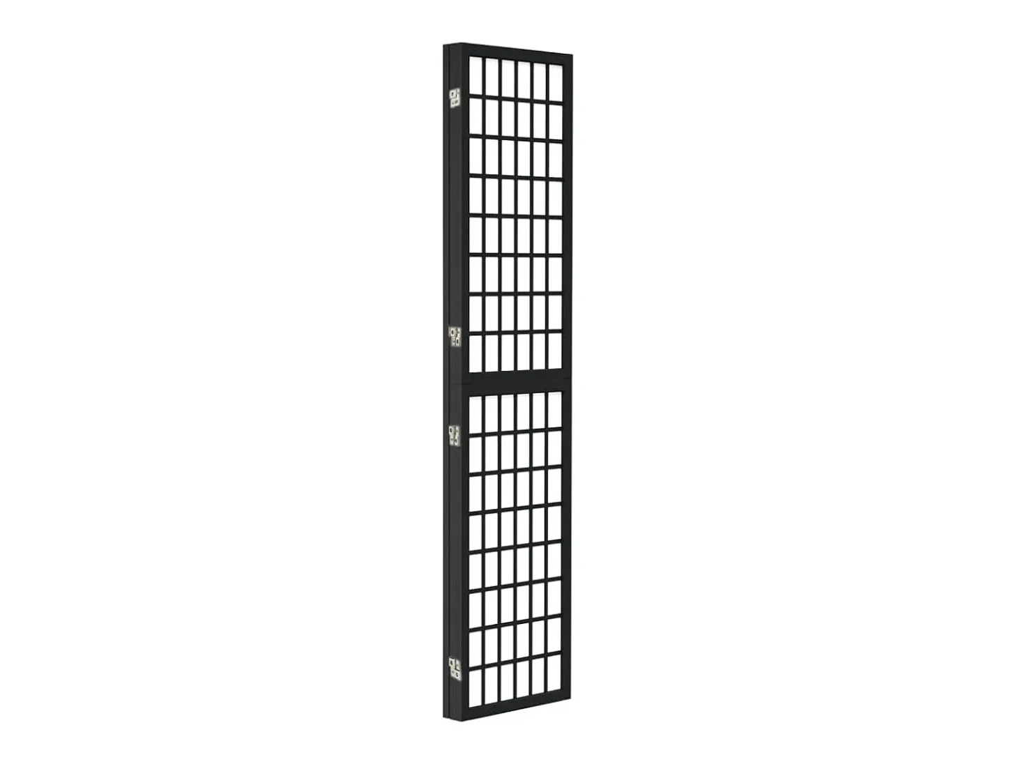Tabique plegable 3 paneles 120x170 cm Negro