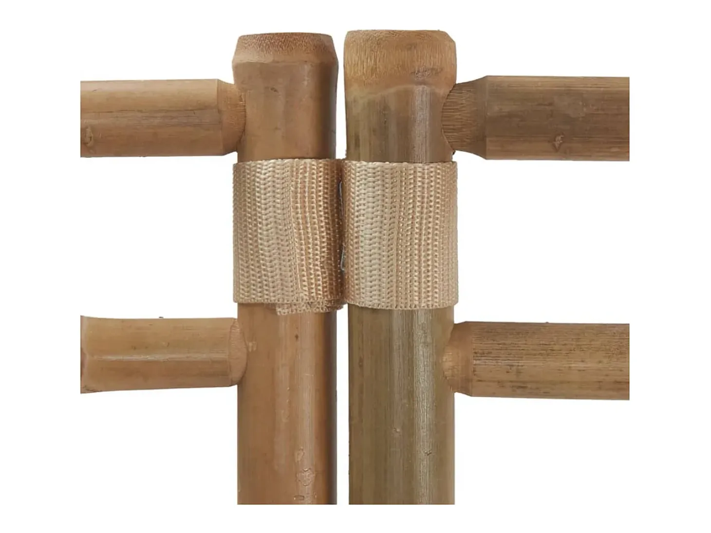 Tabique plegable 3 paneles 120 cm Bambú y lona