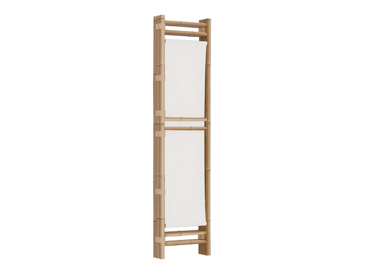 Tabique plegable 3 paneles 120 cm Bambú y lona