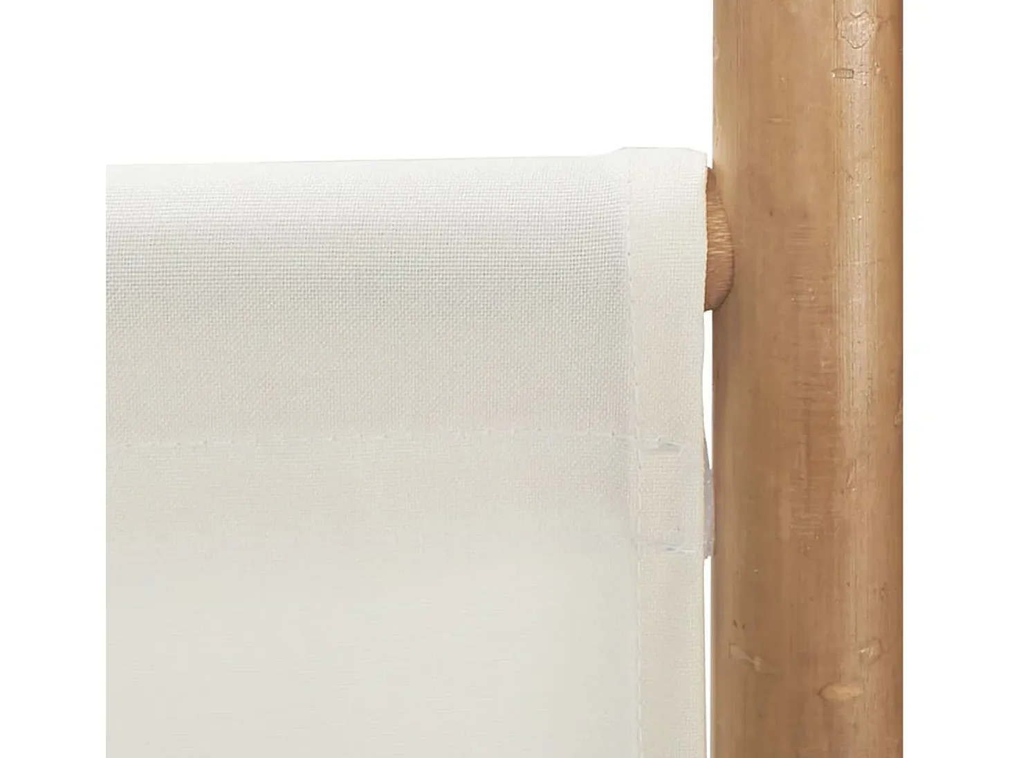 Tabique plegable 3 paneles 120 cm Bambú y lona