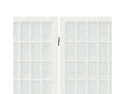 Tabique plegable 3 paneles 120x170 cm Blanco