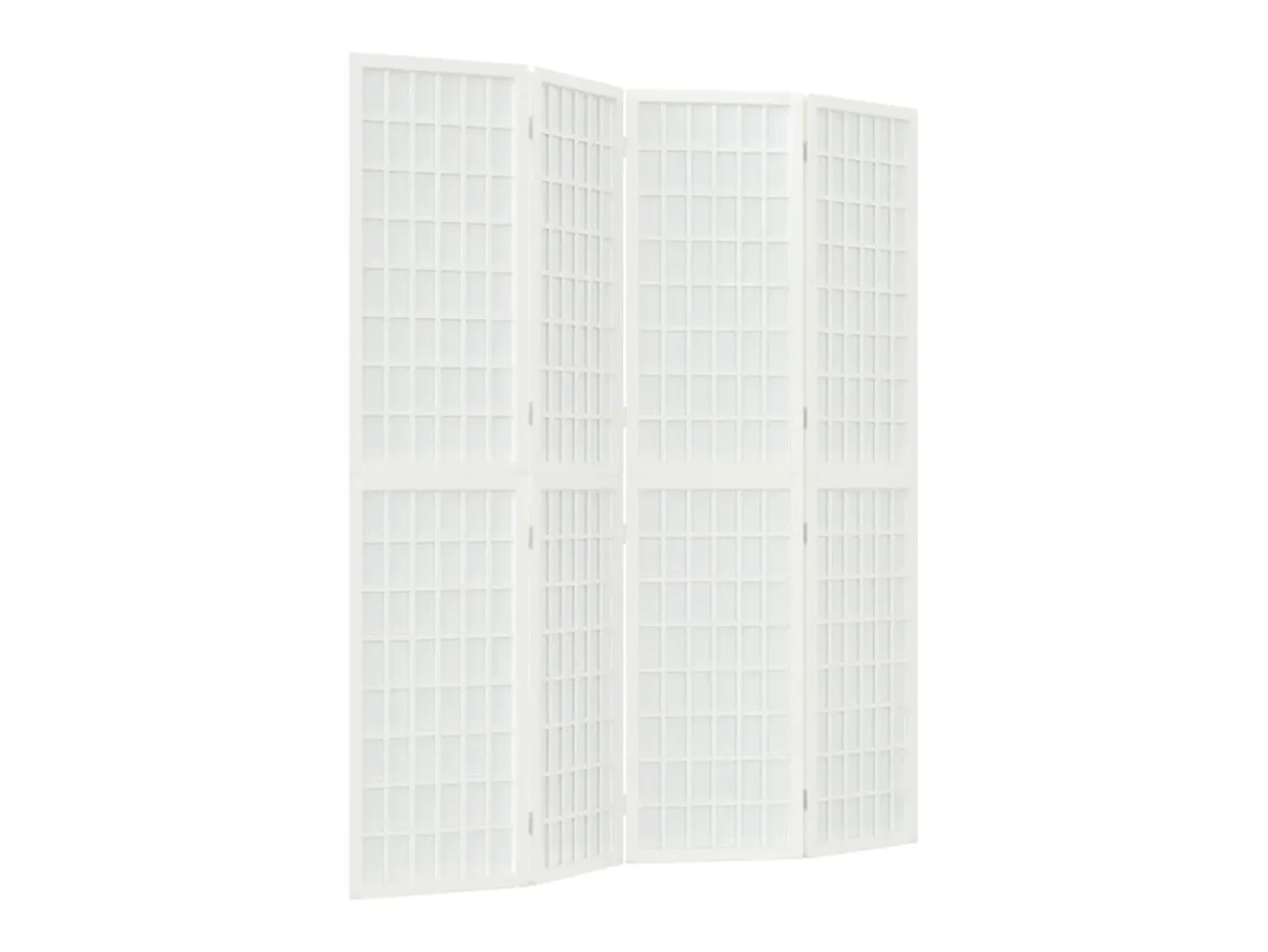 Tabique plegable 4 paneles 160x170 cm Blanco