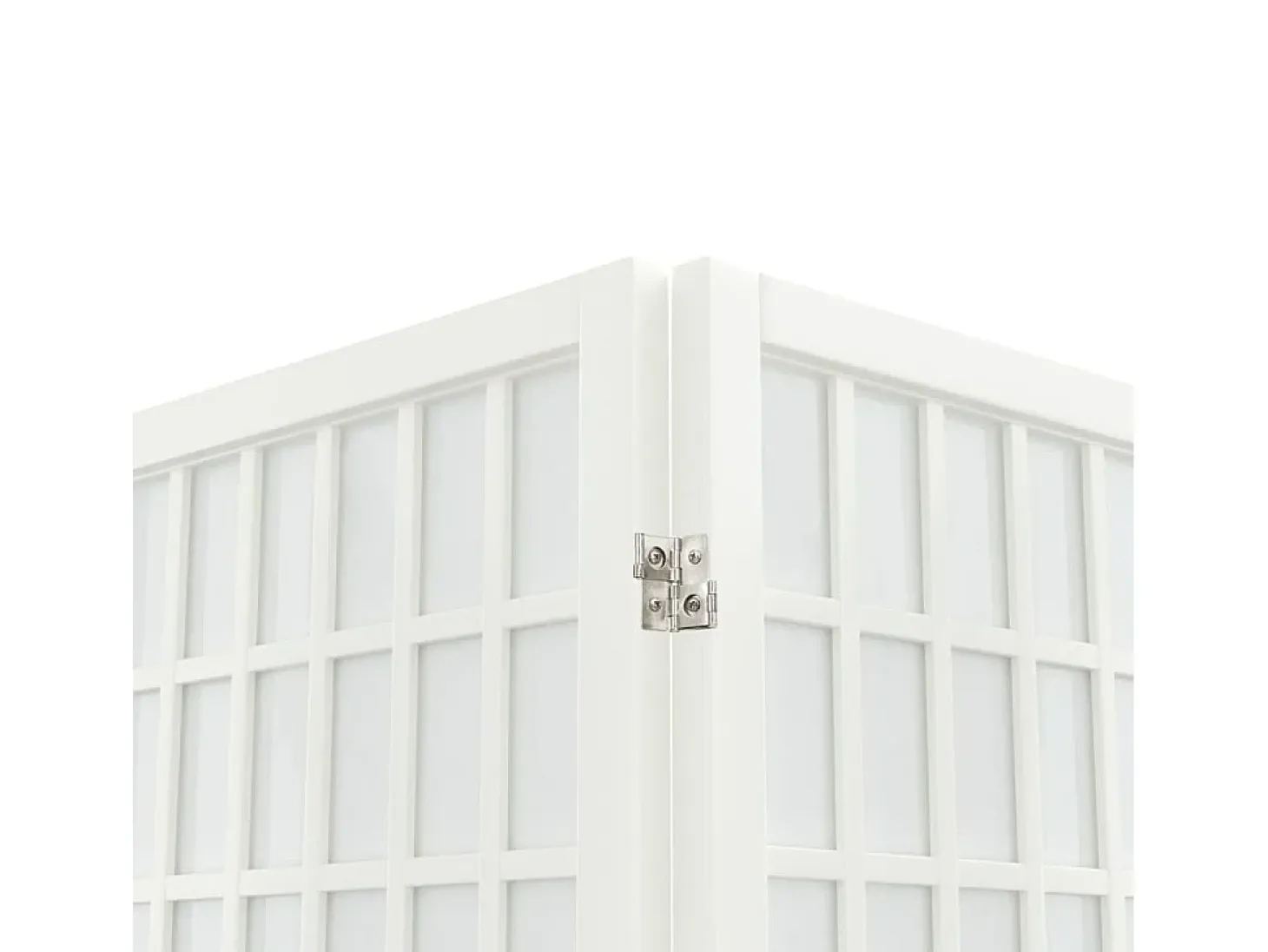 Tabique plegable 5 paneles 200x170 cm Blanco