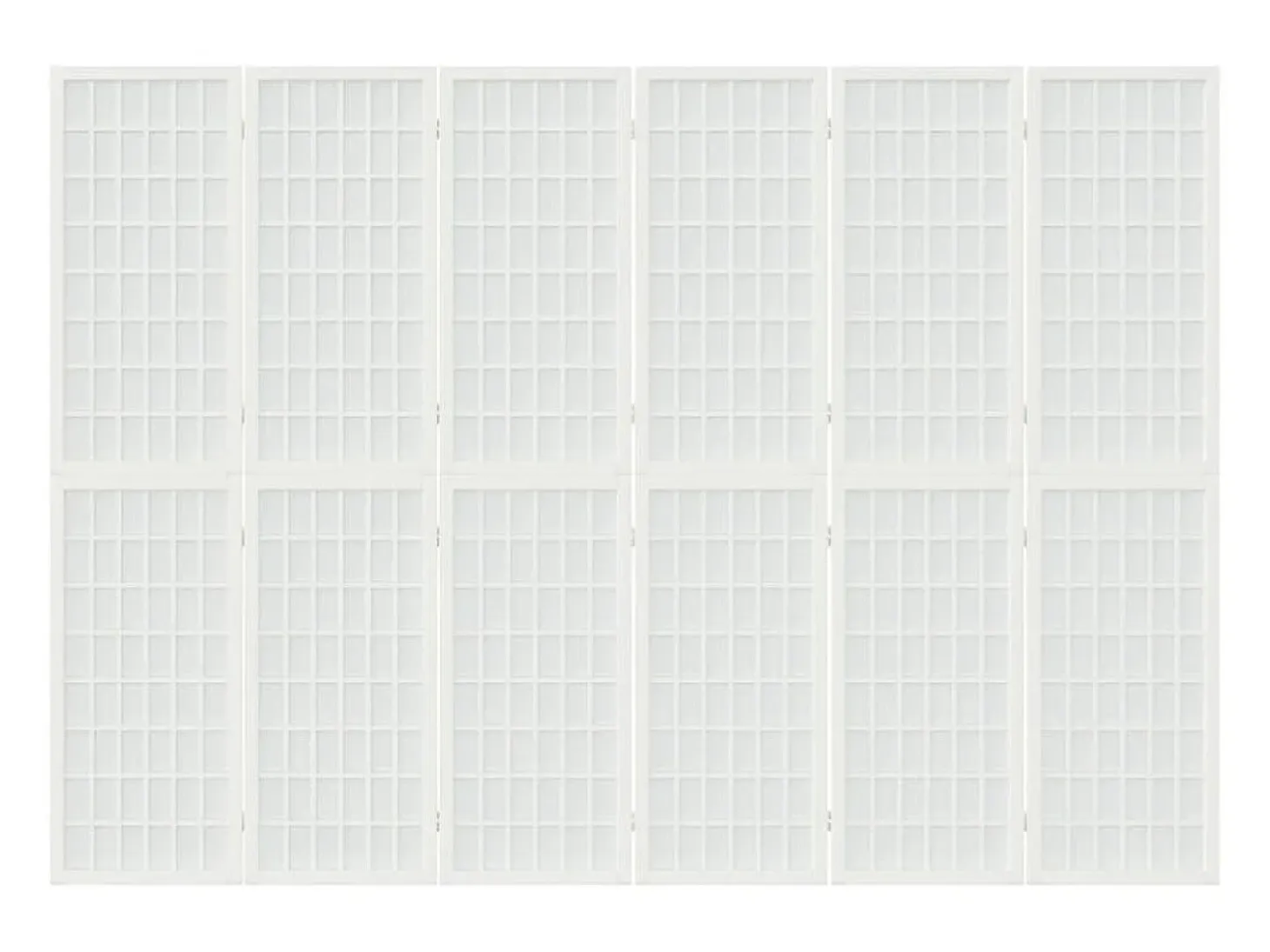 Tabique plegable 6 paneles 240x170 cm Blanco