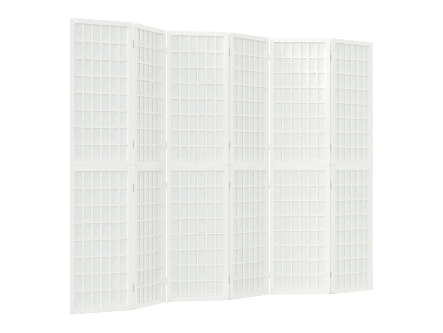 Tabique plegable 6 paneles 240x170 cm Blanco