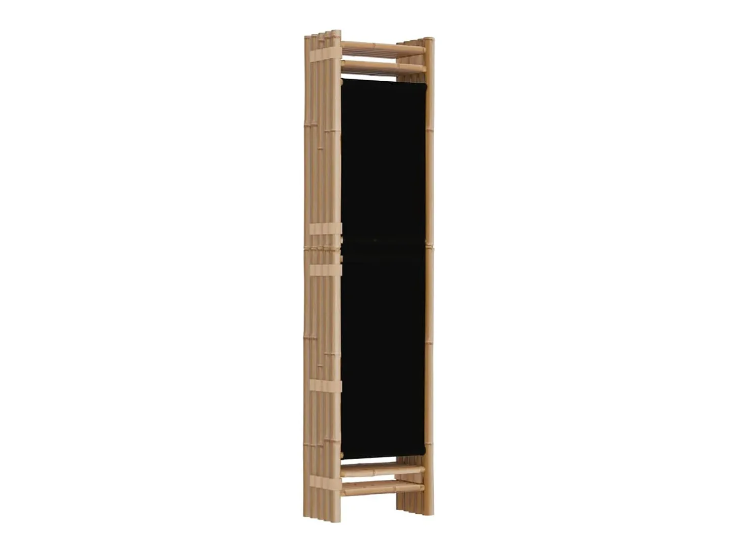 Tabique plegable 5 paneles 200 cm Bambú y lona