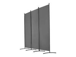 Tabique SucceBuy Biombo de 3 Paneles, Plegable, Portátil, para Oficina, Dormitorio y Estudio, Color Gris