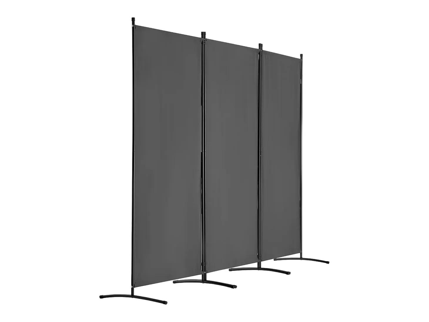 Tabique SucceBuy Biombo de 3 Paneles, Plegable, Portátil, para Oficina, Dormitorio y Estudio, Color Gris