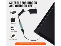 Tablero de Escritura de Mensajes con LED SucceBuy, 40,5 x 30,2 cm Iluminado y Borrable, para la Casa, la Tienda de Bodas