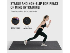 Tapete Entrelazado SucceBuy de 1.4 cm de Grosor para Gimnasio, 25 Piezas, Superficie de Goma, Blanco y Negro