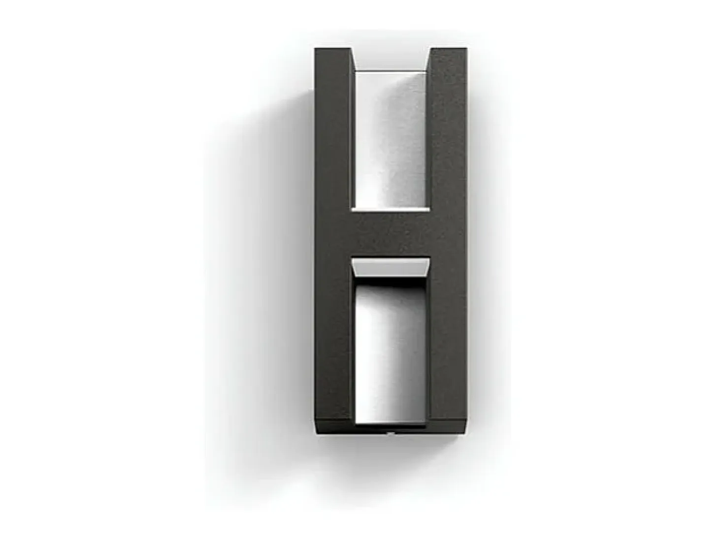 TechBrey Aplique de Pared Exterior LED Doble Iluminación Regulable 2x4.5W PHILIPS Shadow