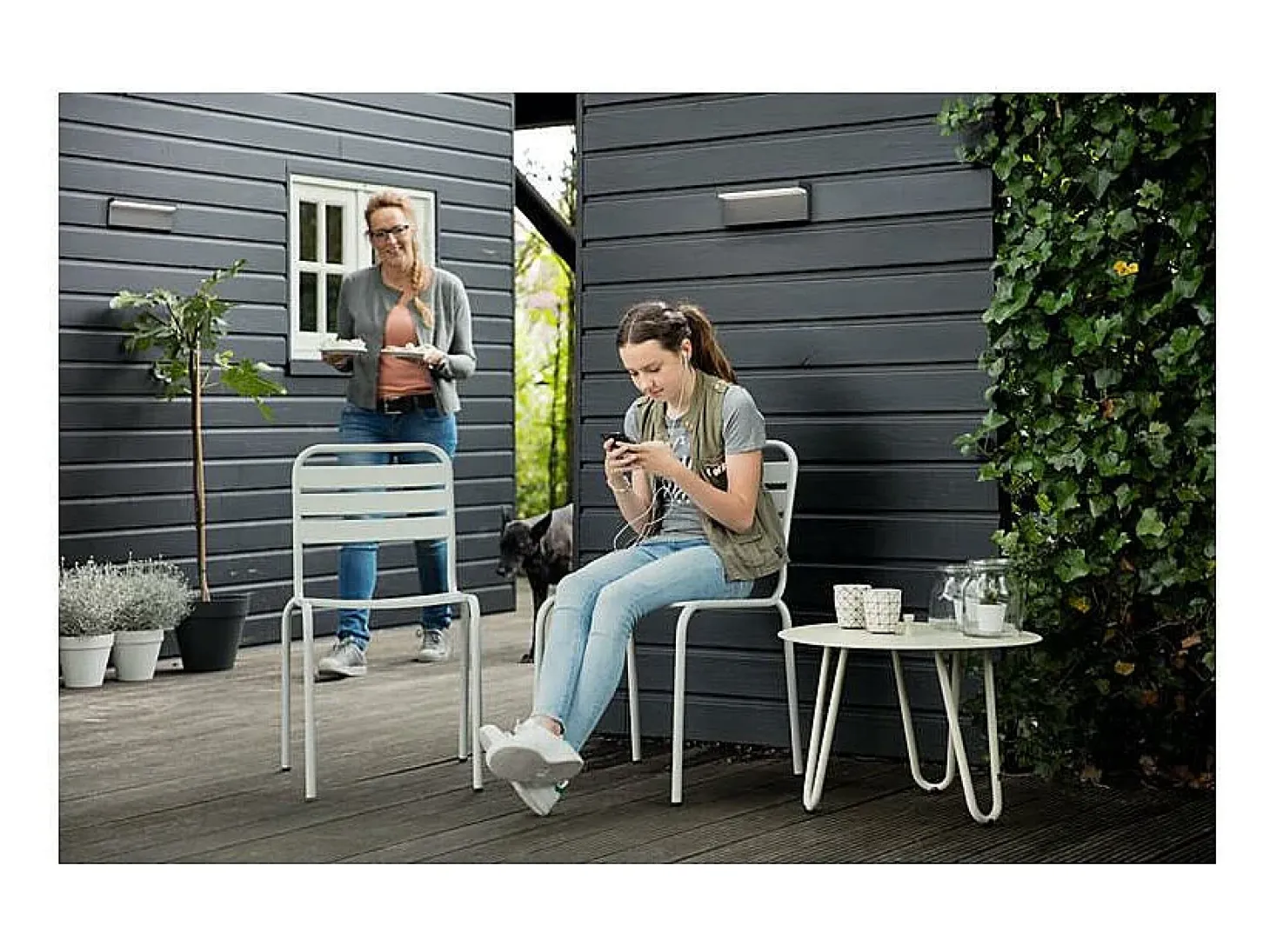 TechBrey Aplique de Pared Exterior LED 2x4.5W PHILIPS Bustan
