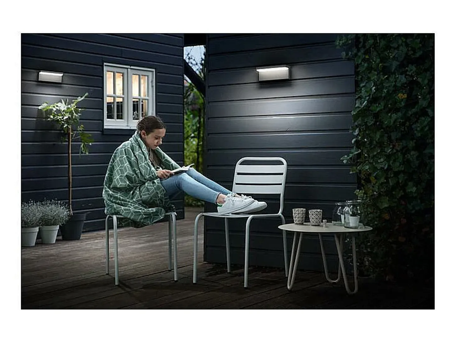 TechBrey Aplique de Pared Exterior LED 2x4.5W PHILIPS Bustan