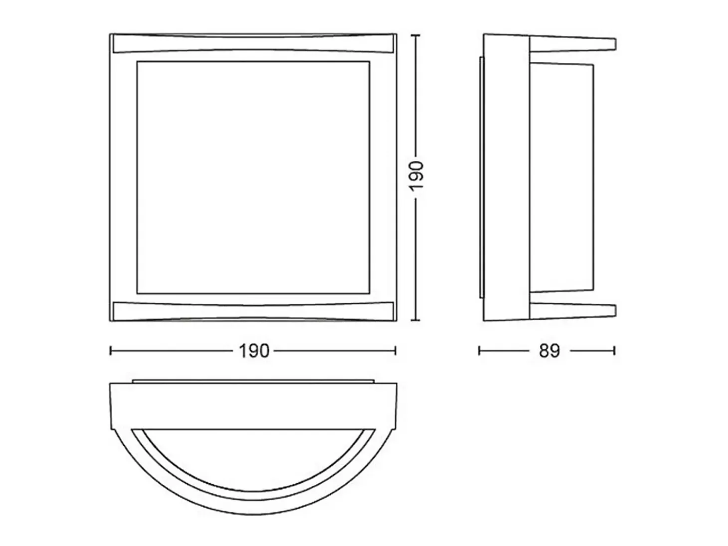 TechBrey Aplique de Pared LED 12W PHILIPS Samondra
