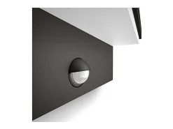 TechBrey Aplique de Pared Exterior LED con Sensor de Movimiento 2x4.5W PHILIPS Bustan