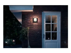 TechBrey Aplique de Pared Exterior LED con Sensor Movimiento 12W PHILIPS Samondra