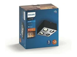 TechBrey Aplique LED Cuádruple Warmglow 18W PHILIPS Box