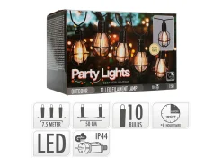TechBrey Guirnalda Exterior LED de 10 Bombillas Waru 7.5m