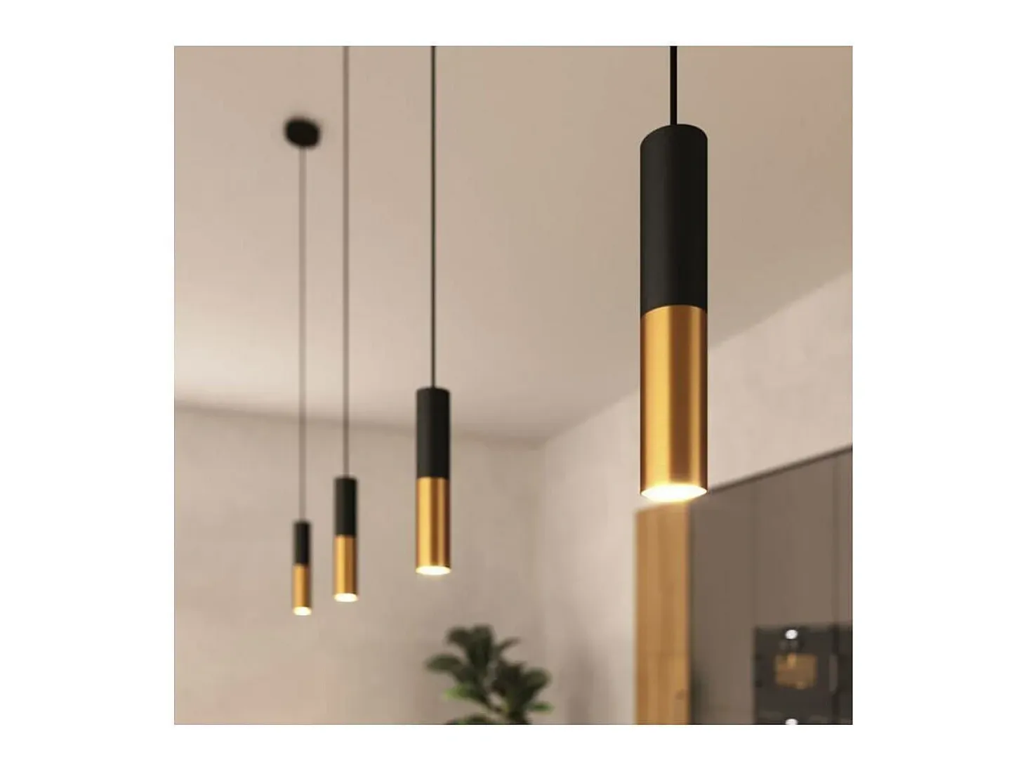 TechBrey Lámpara Colgante Creative-Cables Modelo PSMV_ Pantalla Doble Tub-E14