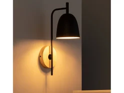 TechBrey Lámpara de Pared de Madera y Metal Fresne