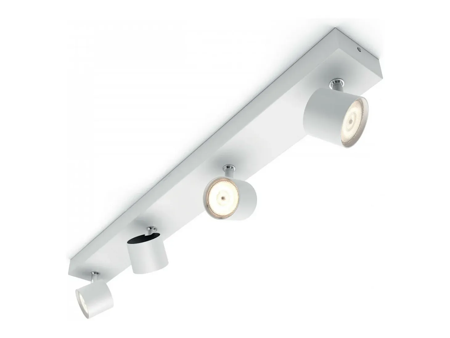 TechBrey Lámpara de Techo LED Regulable WarmGlow 4 Focos 4x4.5W PHILIPS Star