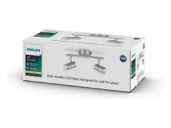 TechBrey Lámpara de Techo LED 2 Focos PHILIPS Espimas 2x4.3W