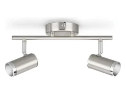 TechBrey Lámpara de Techo LED 2 Focos PHILIPS Espimas 2x4.3W