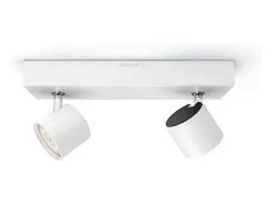 TechBrey Lámpara de Techo LED Regulable WarmGlow 2 Focos 2x4.5W PHILIPS Star