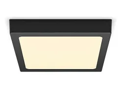 TechBrey Plafón LED Cuadrado Negro 12W PHILIPS Magneos