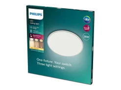 TechBrey Plafón LED 18W PHILIPS CL550 SuperSlim IP44 Regulable 3 Niveles