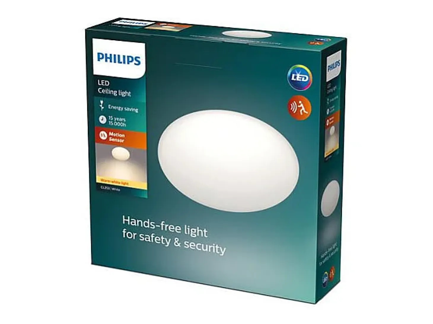 TechBrey Plafón LED 12W PHILIPS CL253 Sensor de Movimiento Radar