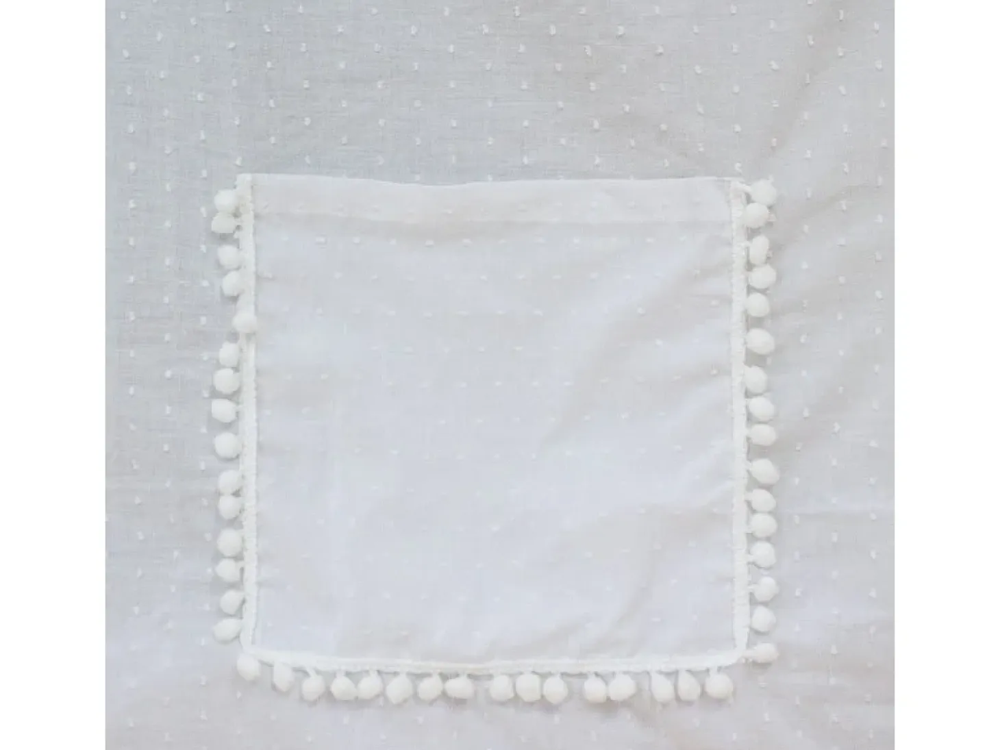 Techo para litera Montessori algodón blanco 167x133/196x90cm