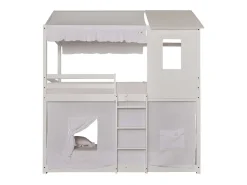Techo para litera Montessori algodón blanco 90x196cm