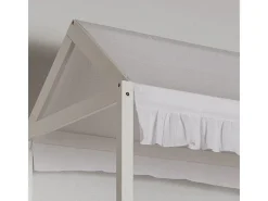 Techo para litera Montessori algodón blanco 90x196cm