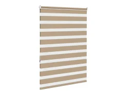 Tejido para estor cebra color marrón arena ancho 90,9 cm poliéster