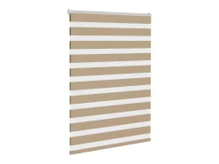 Tejido para estor cebra color marrón arena ancho 90,9 cm poliéster