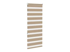 Tejido para estor cebra color marrón arena ancho 60,9 cm poliéster