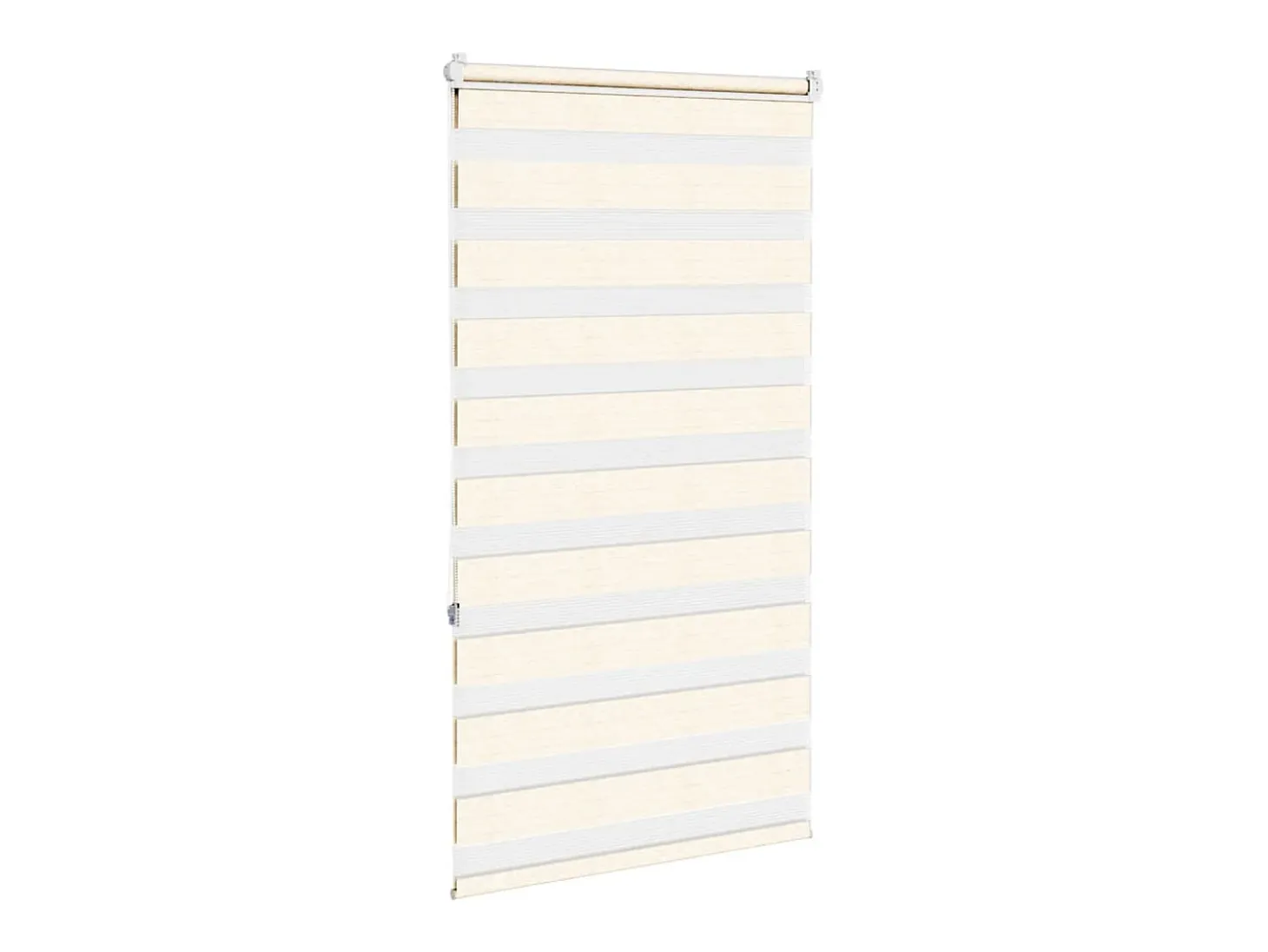 Tejido para estor cebra jaspeado beige ancho 65,9 cm poliéster