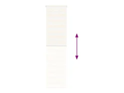 Tejido para estor cebra jaspeado beige ancho 55,9 cm poliéster