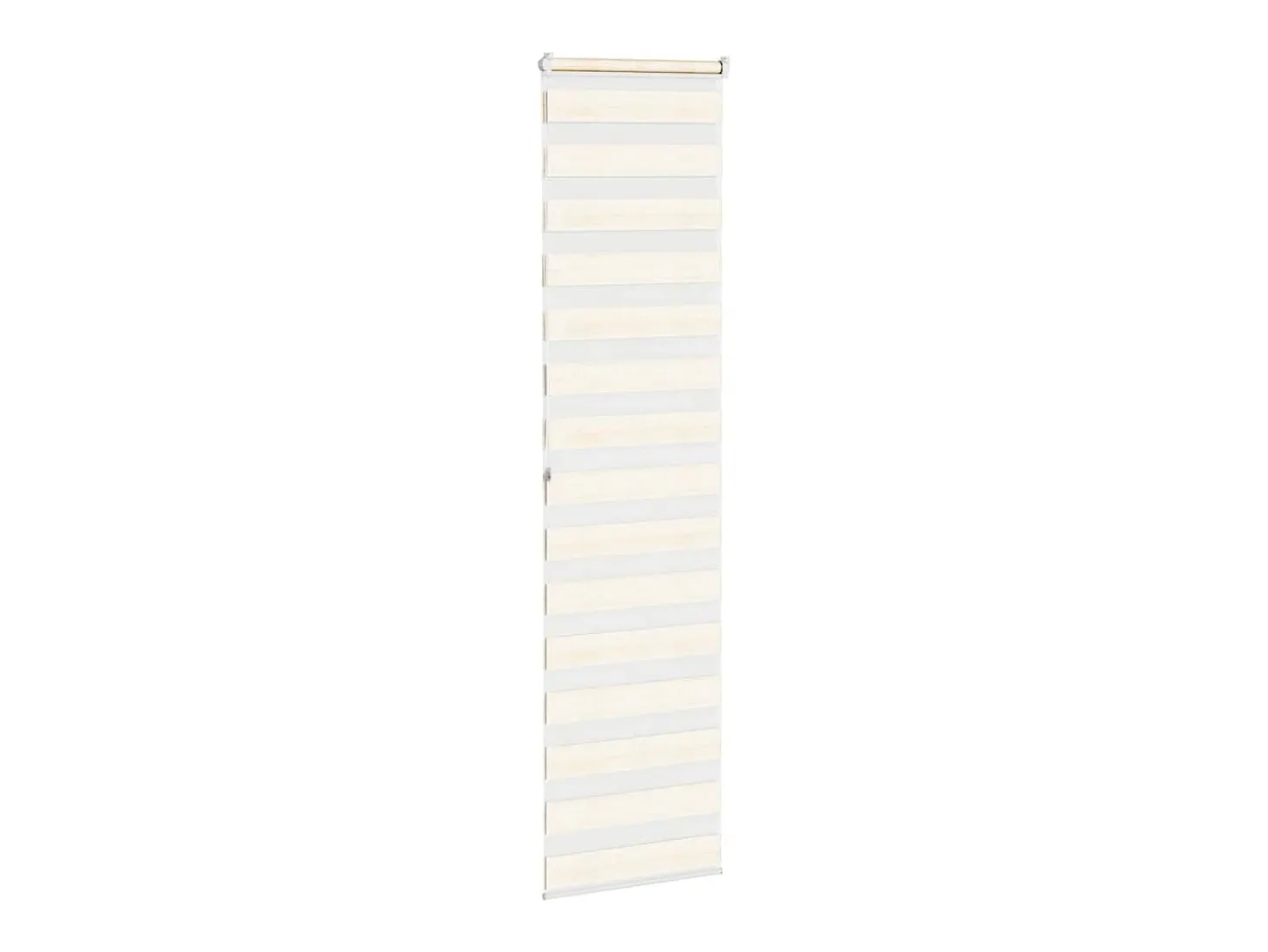 Tejido para estor cebra jaspeado beige ancho 55,9 cm poliéster
