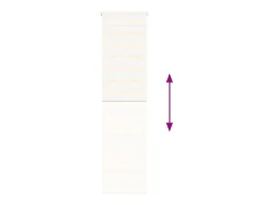Tejido para estor cebra jaspeado beige ancho 50,9 cm poliéster