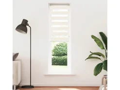 Tejido para estor cebra jaspeado beige ancho 50,9 cm poliéster