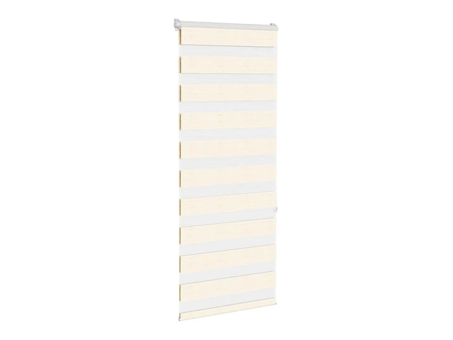 Tejido para estor cebra jaspeado beige ancho 55,9 cm poliéster