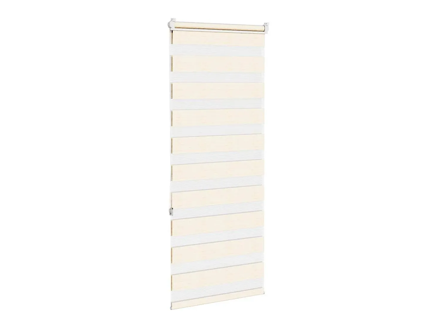 Tejido para estor cebra jaspeado beige ancho 55,9 cm poliéster