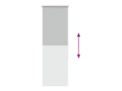 Tejido para estor enrollable opaco ancho 35,7 cm poliéster