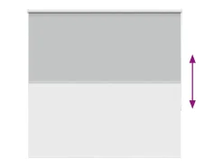 Tejido para estor enrollable opaco ancho 151,6 cm poliéster