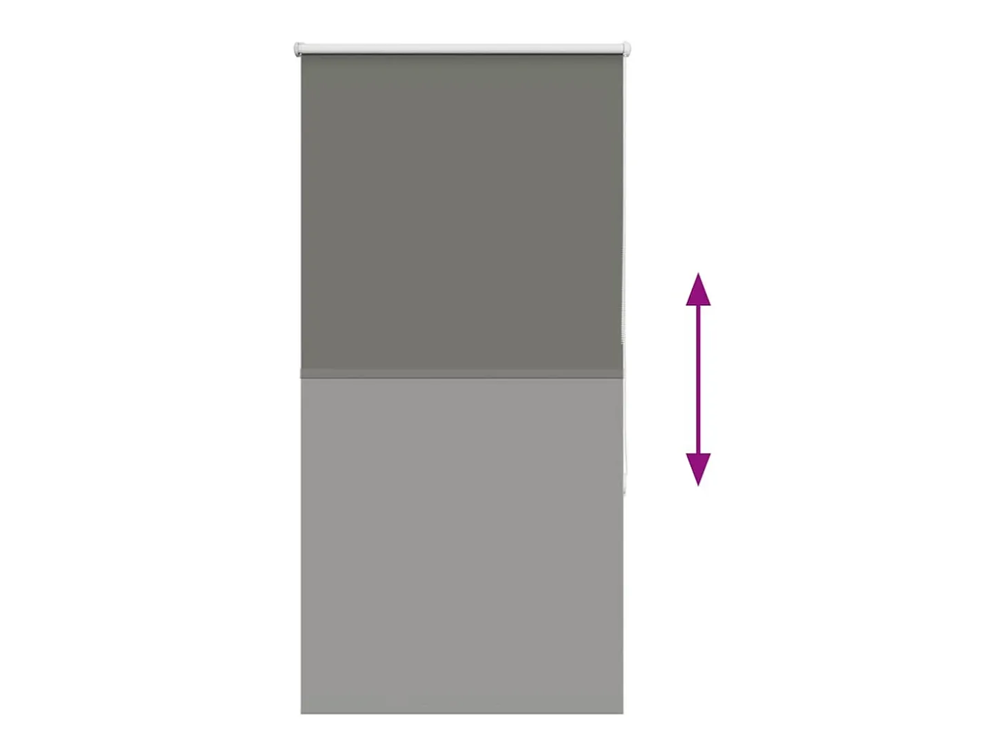 Tejido para estor enrollable opaco ancho 60,7 cm poliéster